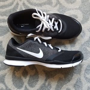 Black white and grey Nike shoes